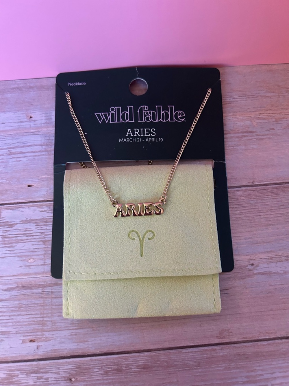 NWT Aries Necklace, Wild Fable